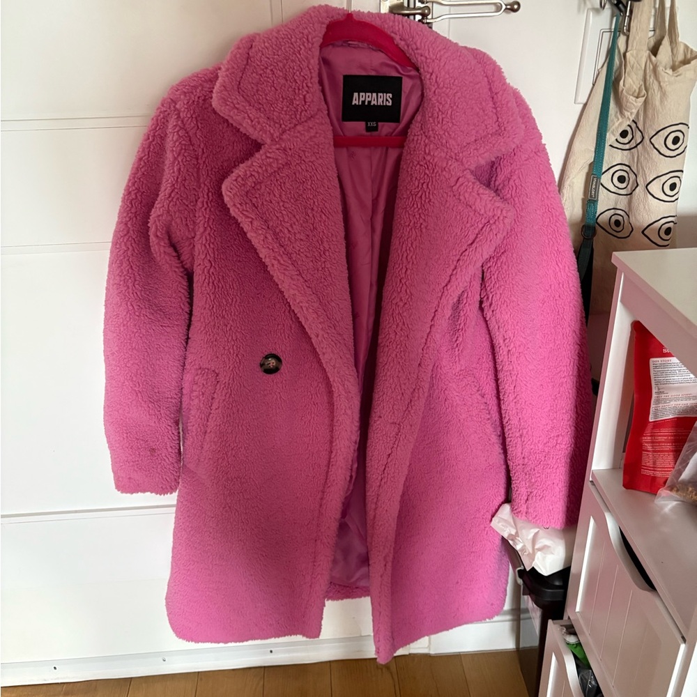 Apparis Pink Teddy Jacket Cozy Winter Wear